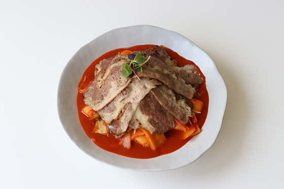 숯불우삼겹떡볶이 메뉴 사진(네이버)