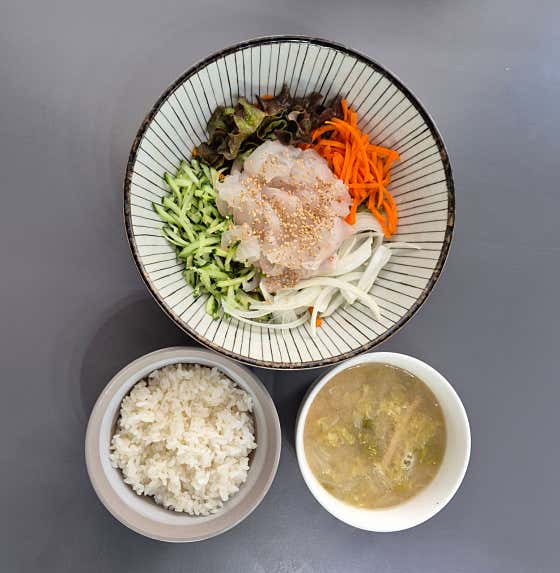 제주광어회비빔밥 메뉴 사진(네이버)