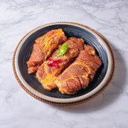 수제 양념 돼지갈비(무뼈) 메뉴 사진(네이버)