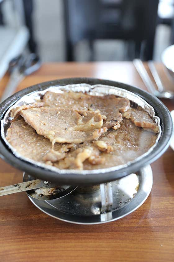 숯불고기추가 메뉴 사진(네이버)