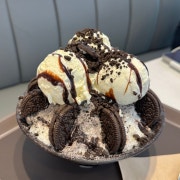 오레오초코 빙수 메뉴 사진(네이버)