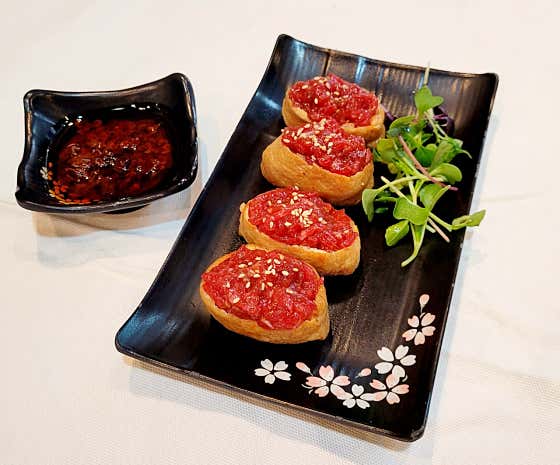 마라한우육회초밥 메뉴 사진(네이버)