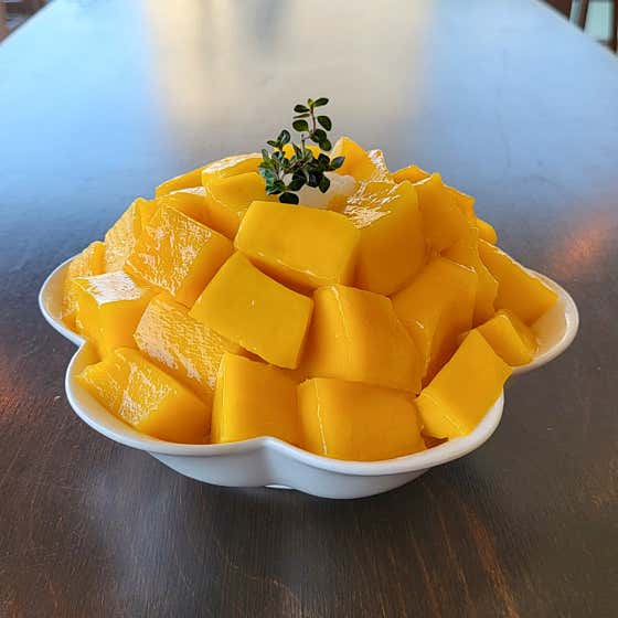 골드망고 빙수 [4월-6월] 메뉴 사진(네이버)
