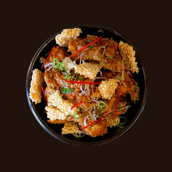 누룽지 갈비 닭강정 메뉴 사진(네이버)