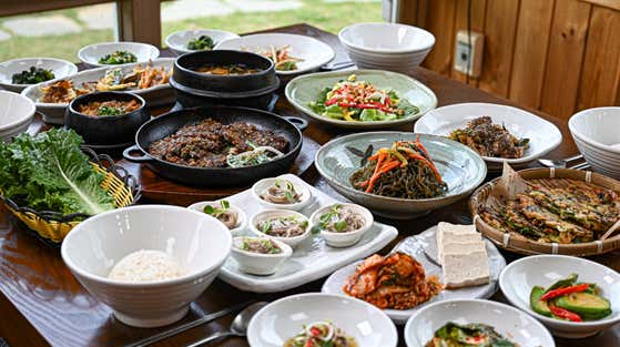 천년초떡갈비정식 메뉴 사진(네이버)