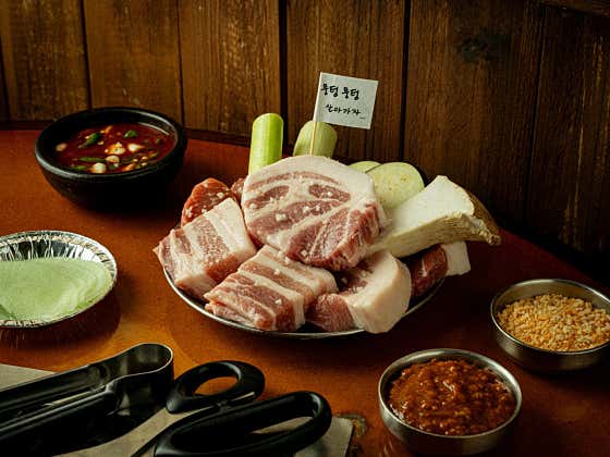 🥩뭉텅 주먹구이 한접시(500g) 메뉴 사진(네이버)