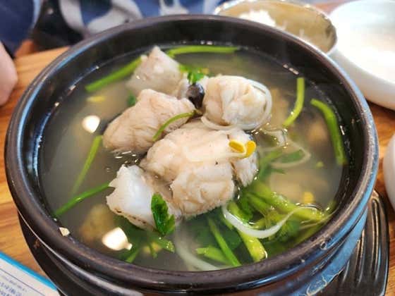뚝배기아구탕 메뉴 사진(네이버)