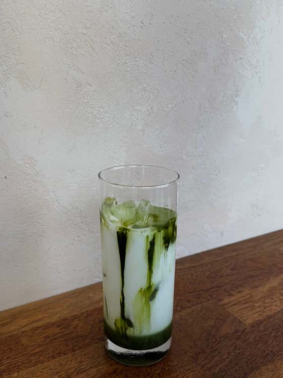 말차라떼 메뉴 사진(네이버)