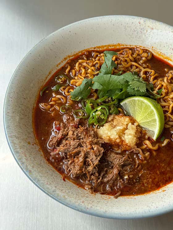 비리아라면 메뉴 사진(네이버)