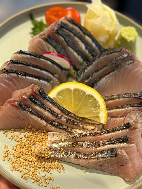 대삼치 사시미 메뉴 사진(네이버)