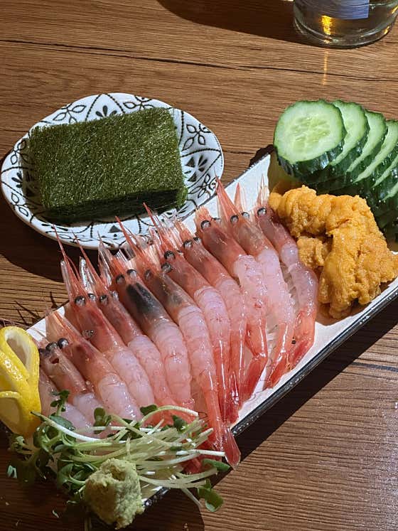 단새우🧡우니 메뉴 사진(네이버)
