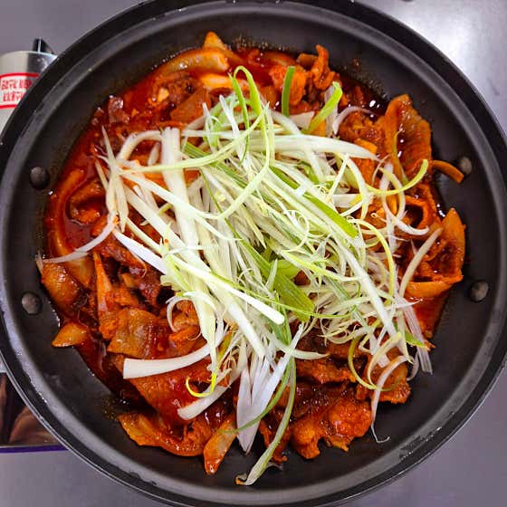 제주 흑돼지 두루치기 메뉴 사진(네이버)