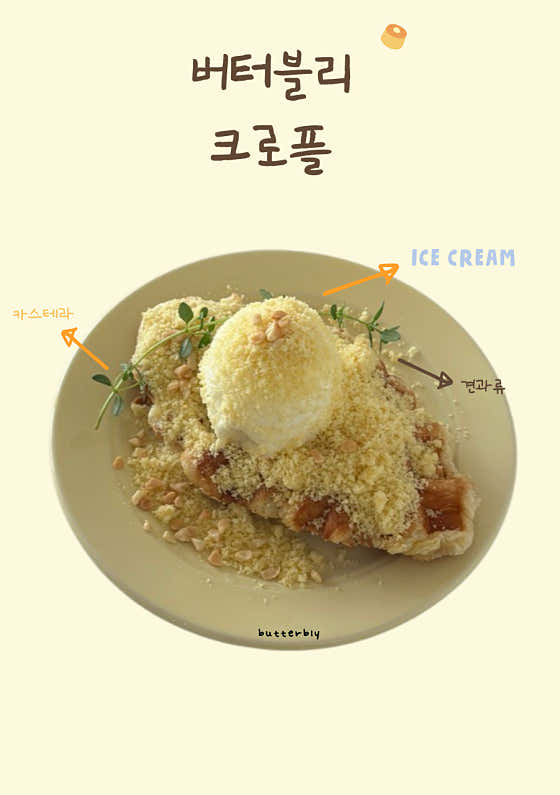 버터블리크로플 메뉴 사진(네이버)