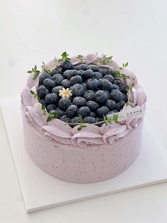 블루베리 생크림케이크 메뉴 사진(네이버)