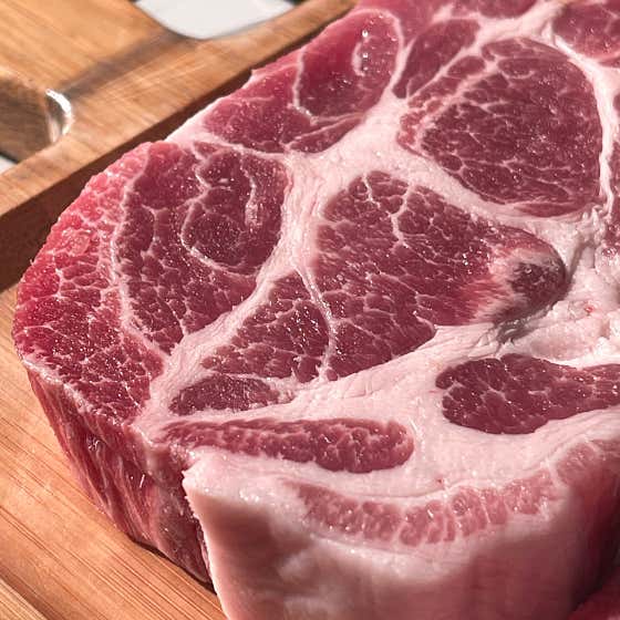 한돈 生목살_100g 무항생제 메뉴 사진(네이버)