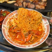 꽃게 라면 메뉴 사진(네이버)