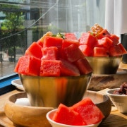 벌꿀집수박빙수 메뉴 사진(네이버)