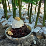 1인팥빙수 메뉴 사진(네이버)