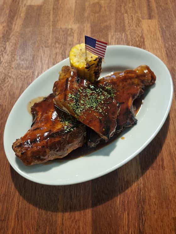 토니로마스st. BBQ 폭립 600g 메뉴 사진(네이버)