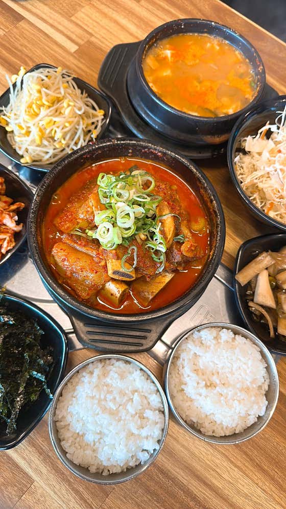 소갈비찜+된장찌개 메뉴 사진(네이버)
