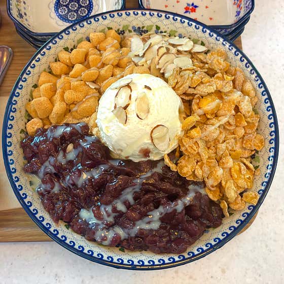 [BEST]강천보 옛날팥빙수(3인) 메뉴 사진(네이버)