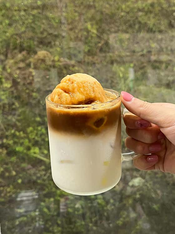홍피라떼 메뉴 사진(네이버)