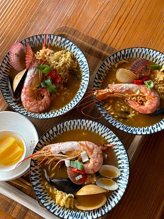 간바해물라면 메뉴 사진(네이버)