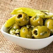 그린 올리브 무침 메뉴 사진(네이버)