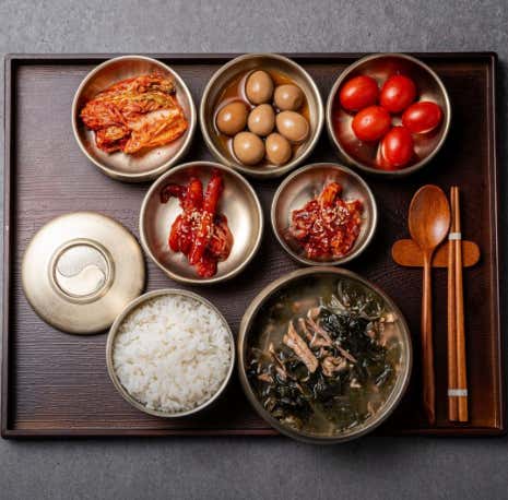 5첩 소등심 미역국 생일상 메뉴 사진(네이버)