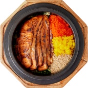 연어 솥밥 메뉴 사진(네이버)
