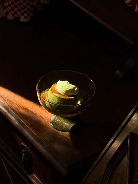 말차푸딩 메뉴 사진(네이버)
