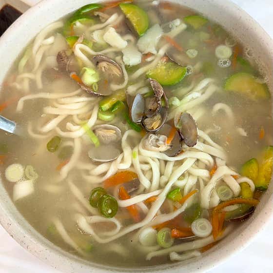 바지락칼국수 메뉴 사진(네이버)