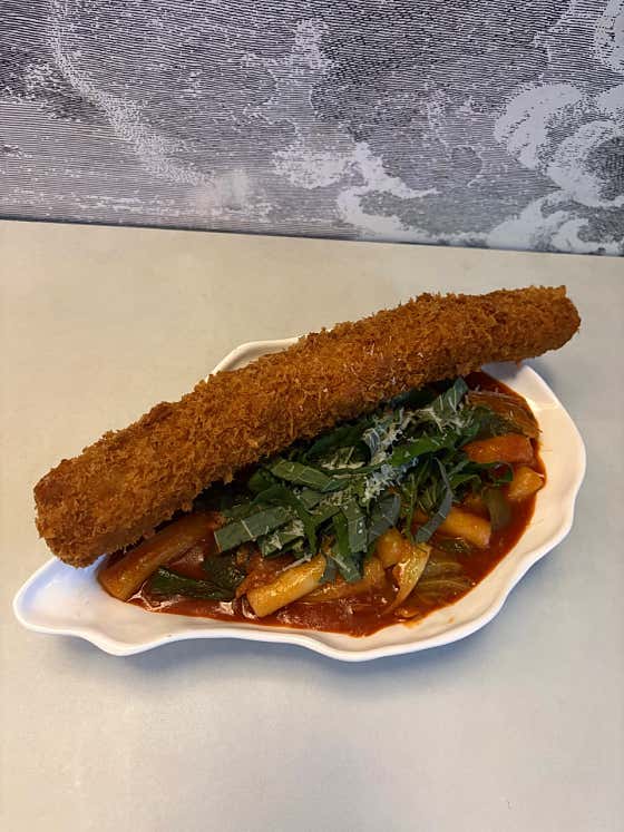 떡볶이&롱까스 메뉴 사진(네이버)
