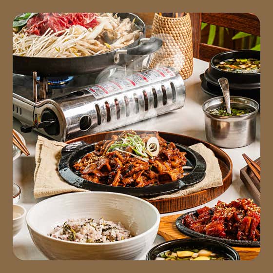 고추장 돼지숯불 정식 메뉴 사진(네이버)
