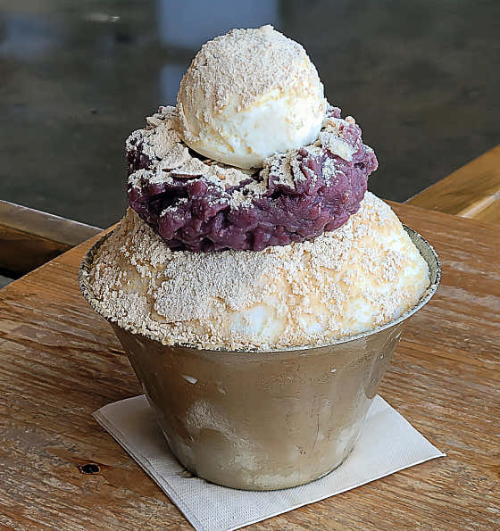 여름한정) 수제 팥빙수 메뉴 사진(네이버)