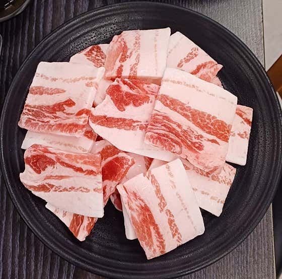 흑돼지냉삼(제주산) 메뉴 사진(네이버)