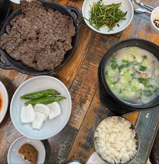 석쇠정식 메뉴 사진(네이버)