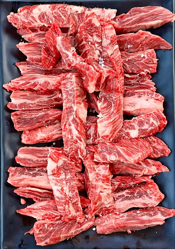갈비살 (100g) 메뉴 사진(네이버)