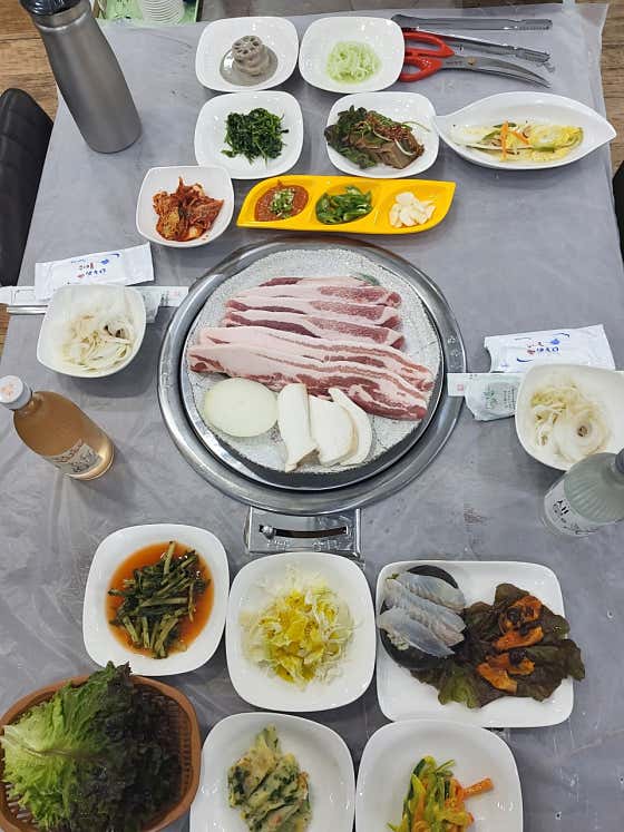 삼겹살(200g) 메뉴 사진(네이버)