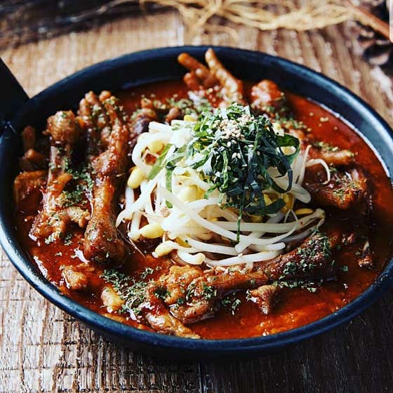국물닭발세트 메뉴 사진(네이버)