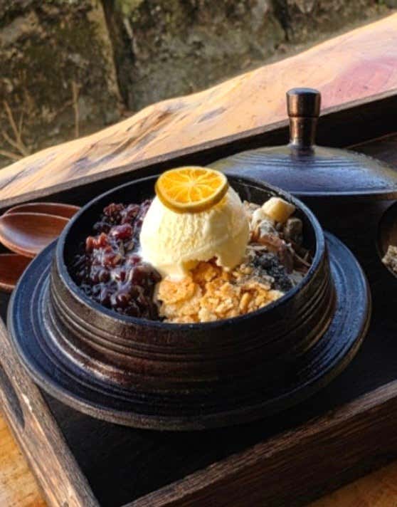 가마솥누룽지빙수 메뉴 사진(네이버)