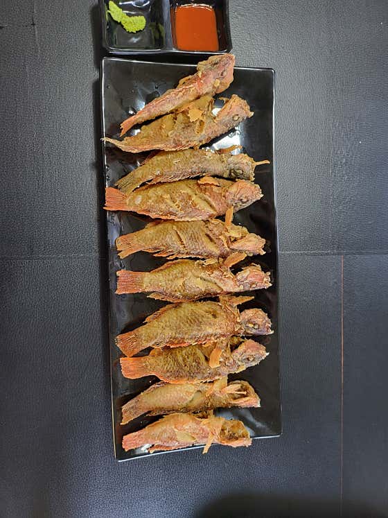 어랭이튀김 메뉴 사진(네이버)