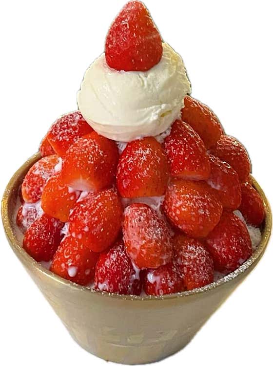 딸기빙수 메뉴 사진(네이버)