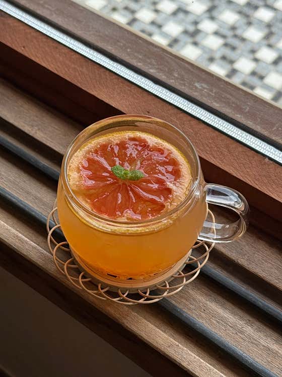 동백 자몽차 메뉴 사진(네이버)