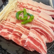 꽃돼지냉삼 메뉴 사진(네이버)