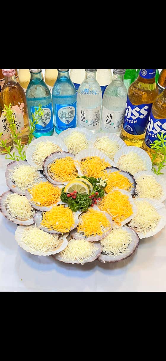눈꽃치즈 가리비구이 (1인) 메뉴 사진(네이버)