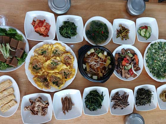 산채정식 메뉴 사진(네이버)