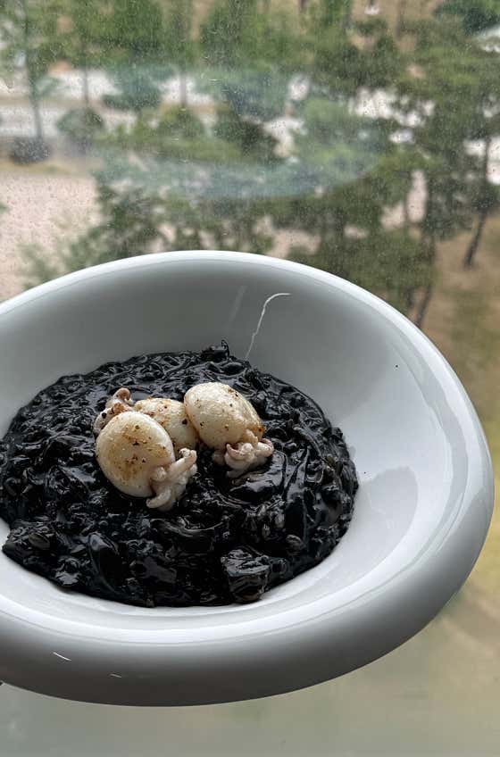 RISOTTO - 오징어먹물 메뉴 사진(네이버)