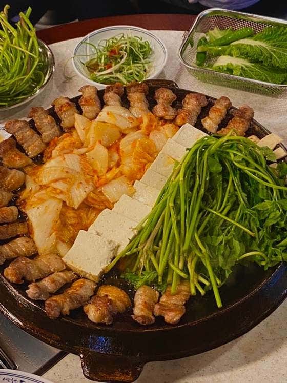 자연산 미나리 메뉴 사진(네이버)