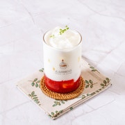 딸기라떼 메뉴 사진(네이버)